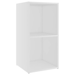 Meuble TV blanc 72x35x36,5 cm bois d’ingénierie 614088614088