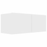 Meuble TV Blanc 80x30x30 cm Bois d'ingénierie 614090614090