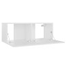 Meuble TV Blanc 80x30x30 cm Bois d'ingénierie 614090614090