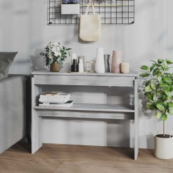 Table console Sonoma gris 102x30x80 cm Bois d'ingénierie 614094614094