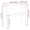 Table console Sonoma gris 102x30x80 cm Bois d'ingénierie 614094614094