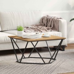Table basse Chêne artisanal 80 x 80 x 45 cm 614095614095