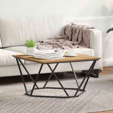 Table basse Chêne artisanal 80 x 80 x 45 cm 614095614095