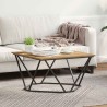 Table basse Chêne artisanal 80 x 80 x 45 cm 614095614095