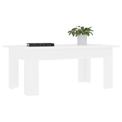 Table basse Blanc 100x60x42 cm Bois d'ingénierie 614096614096
