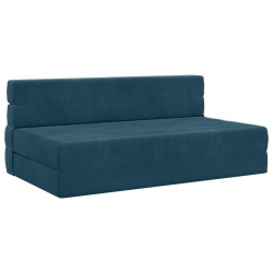 Canapé-lit pliable Bleu 152 x 86,5 x 60 cm Tissu 614101614101