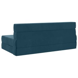 Canapé-lit pliable Bleu 152 x 86,5 x 60 cm Tissu 614101614101