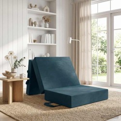 Canapé-lit pliable 90 x 63 x 45 cm Bleu 614103614103