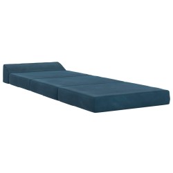 Canapé-lit pliable Bleu 200 x 70 x 10 cm Velours 614108614108