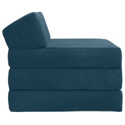 Canapé-lit pliable Bleu 200 x 70 x 10 cm Velours 614108614108