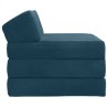 Canapé-lit pliable Bleu 200 x 70 x 10 cm Velours 614108614108