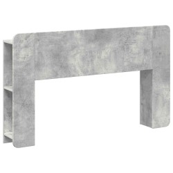 Cabinet de Tête de Lit Gris béton Bois d'ingénierie 614109614109