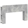 Cabinet de Tête de Lit Gris béton Bois d'ingénierie 614109614109