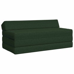 Canapé-lit pliable Vert foncé 120 x 60 x 49 cm Tissu 614110614110