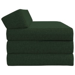 Canapé-lit pliable Vert foncé 120 x 60 x 49 cm Tissu 614110614110