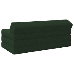Canapé-lit pliable Vert foncé 120 x 60 x 49 cm Tissu 614110614110