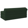 Canapé-lit pliable Vert foncé 120 x 60 x 49 cm Tissu 614110614110