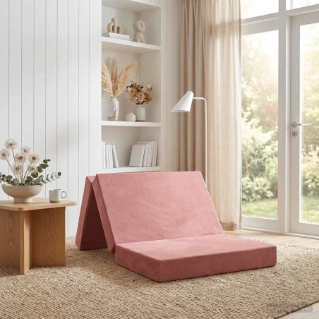 Canapé-lit pliable 90 x 67 x 45 cm Rose 614111614111