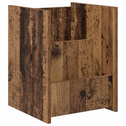 Étagère à magazines avec étagère Bois ancien 35 x 35 x 45 cm 614113614113