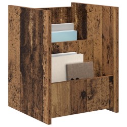 Étagère à magazines avec étagère Bois ancien 35 x 35 x 45 cm 614113614113
