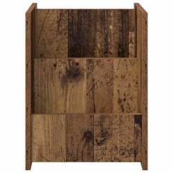 Étagère à magazines avec étagère Bois ancien 35 x 35 x 45 cm 614113614113