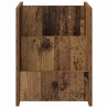 Étagère à magazines avec étagère Bois ancien 35 x 35 x 45 cm 614113614113