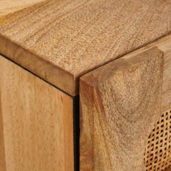 Cabinet de chevet Naturel 50 x 33 x 60 cm Bois de mangue massif 614115614115