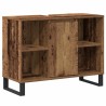 Cabinet de salle de bain avec porte Bois Ancien 80 x 33 x 60 cm 614116614116