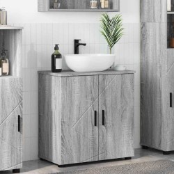 Cabinet de salle de bain avec porte Gris Sonoma 61 x 35 x 64 cm 614117614117