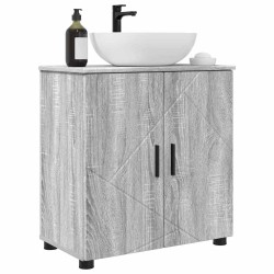 Cabinet de salle de bain avec porte Gris Sonoma 61 x 35 x 64 cm 614117614117