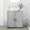 Cabinet de salle de bain avec porte Gris Sonoma 61 x 35 x 64 cm 614117614117