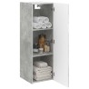 Cabinet de Salle de Bain Mural Gris béton 33 x 34,5 x 100 cm 614120614120