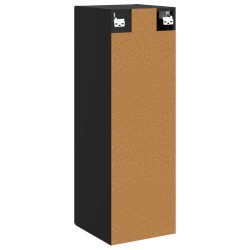 Cabinet de Salle de Bain Mural Noir 33 x 34,5 x 60 cm 614121614121