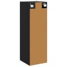 Cabinet de Salle de Bain Mural Noir 33 x 34,5 x 60 cm 614121614121
