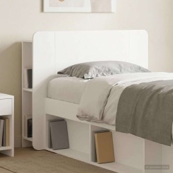 Cabinet de Tête de Lit avec stockage Blanc Bois d'ingénierie 614122614122