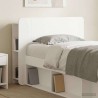 Cabinet de Tête de Lit avec stockage Blanc Bois d'ingénierie 614122614122