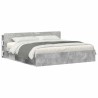 Cabinet de Tête de Lit Gris béton Bois d'ingénierie 614125614125