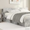 Cabinet de Tête de Lit Gris béton Bois d'ingénierie 614125614125