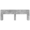 Cabinet de Tête de Lit Gris béton Bois d'ingénierie 614125614125