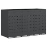 Rangement de poubelle à roulettes pour 3 poubelles Anthracite 614127614127