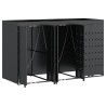 Rangement de poubelle à roulettes pour 3 poubelles Anthracite 614127614127