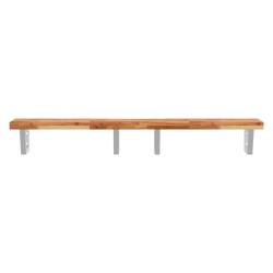 Étagère de vasque murale acier et bois massif d'acacia 614130614130