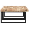 Étagère de vasque murale acier et bois massif d'acacia 614137614137