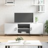 Meuble TV blanc 150x30x50 cm bois d'ingénierie 614138614138