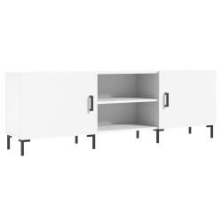 Meuble TV blanc 150x30x50 cm bois d'ingénierie 614138614138