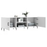 Meuble TV blanc 150x30x50 cm bois d'ingénierie 614138614138