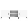 Meuble TV blanc 150x30x50 cm bois d'ingénierie 614138614138