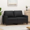 Canapé à 2 places Noir 120 cm Similicuir 614141614141