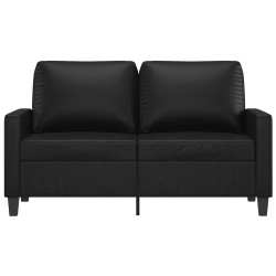 Canapé à 2 places Noir 120 cm Similicuir 614141614141