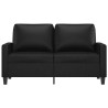 Canapé à 2 places Noir 120 cm Similicuir 614141614141